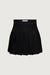 Pleated mini skirt in black — main image