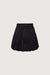 Bubble hem mini skirt in black — main image