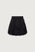 Bubble hem mini skirt in black — main image