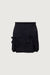 Mini skirt with ribbons in black — main image