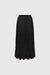 Five tiered maxi skirt in black — main image