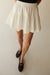 Mini tiered skirt in white — main image