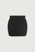 Knit mini skirt in black — main image