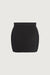 Knit mini skirt in black — main image