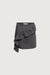 MINI SKIRT WITH CURVED RUFFLE