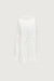 Tiered ruffle maxi skirt in white — main image