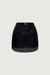 Sheer layered mini skirt in black — main image