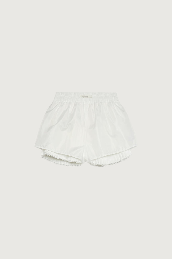 PLEATED TIERED MINI SKORT