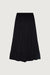 Tiered maxi skirt in black — main image