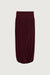 Draped midi skirt in burgundy — main image