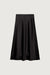 Satin maxi skirt in black — main image