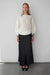 Satin maxi skirt in black — main image
