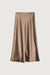 Satin maxi skirt in brindle — main image
