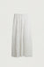 Polka dot accordian maxi skirt in white — main image