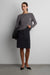 Midi suiting skirt in charcoal — main image