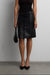 Vegan leather midi skirt in black — image