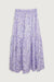 Midi floral skirt in purple — main image