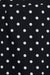 Polka dot cotton linen skirt in navy — main image