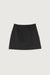 Mini slit skirt in black — main image