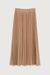 Midi pleated skirt in beige — main image