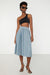 Midi pleated skirt in stormy sea — main image