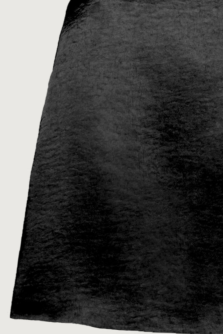 MINI SLIP SKIRT in Black — alternate angle