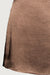 Mini slip skirt in chocolate brown — main image