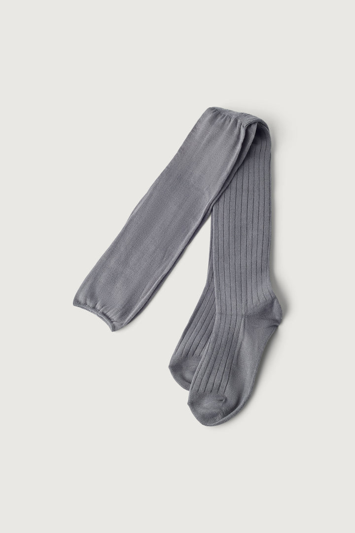 OVER THE KNEE MIXED PATTERN SOCKS in Gray — alternate angle