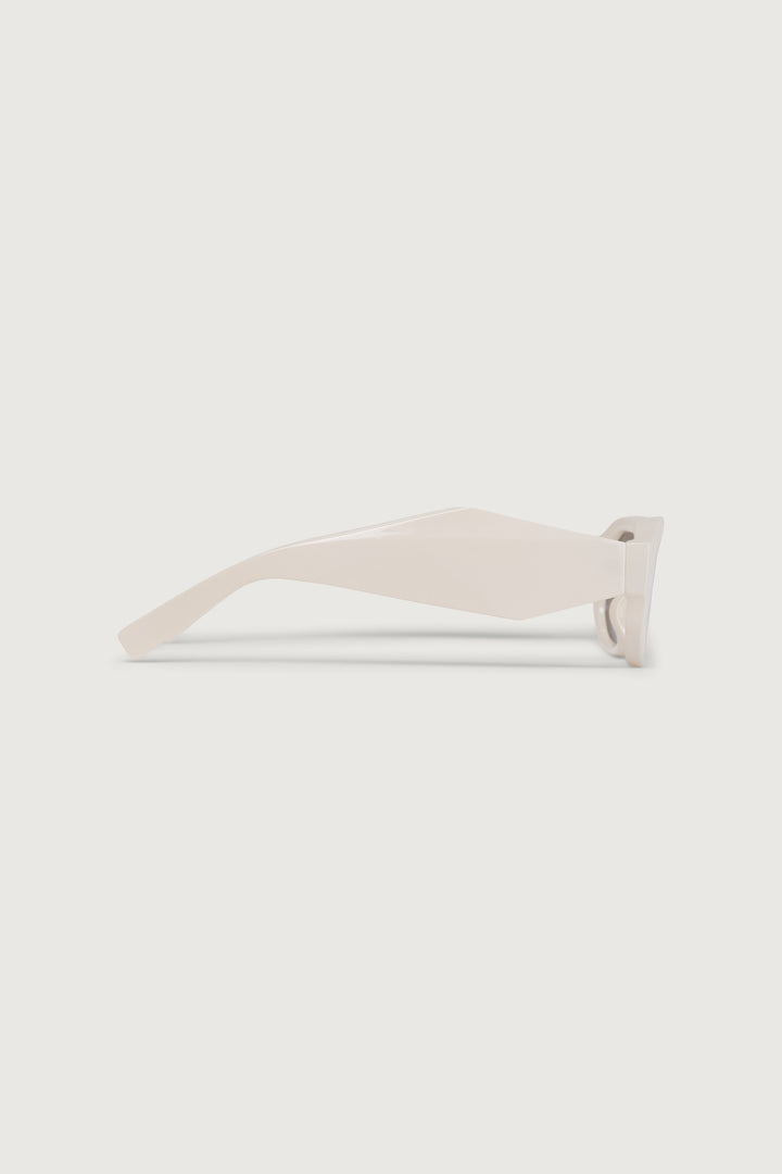 ANGULAR FRAME SUNGLASSES in Cream — alternate angle