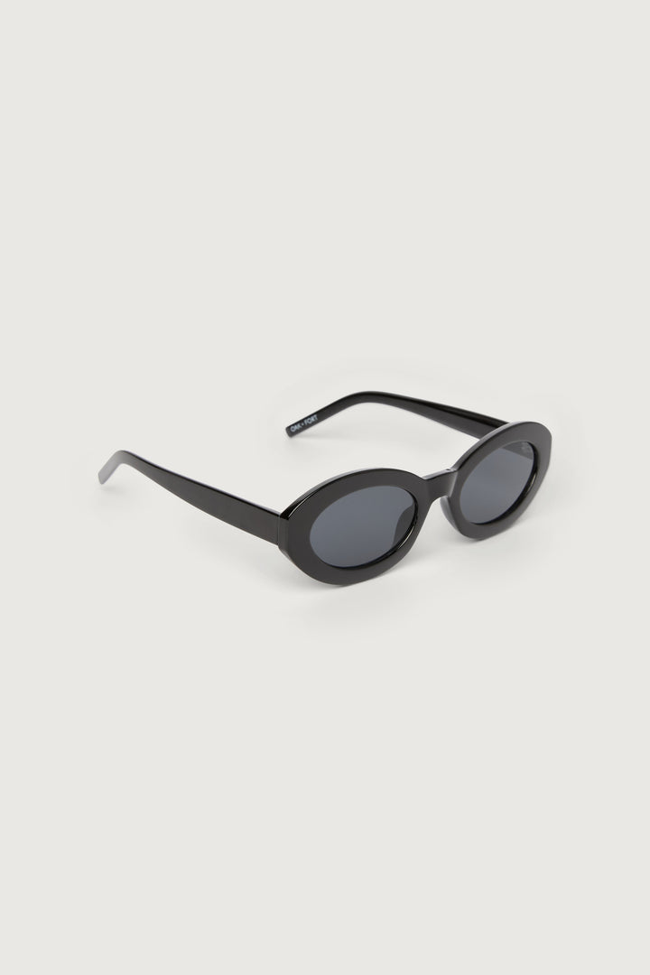 OVAL SUNGLASSES in Black — alternate angle
