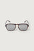 Square aviator sunglasses in tortoise fog — main image