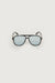 Coloured lens aviator sunglasses in black blue — main image