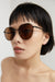 Metal frame sunglasses in black brown — main image
