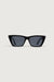 Pointed edge sunglasses in black — main image