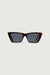 Pointed edge sunglasses in tortoise shell black — main image