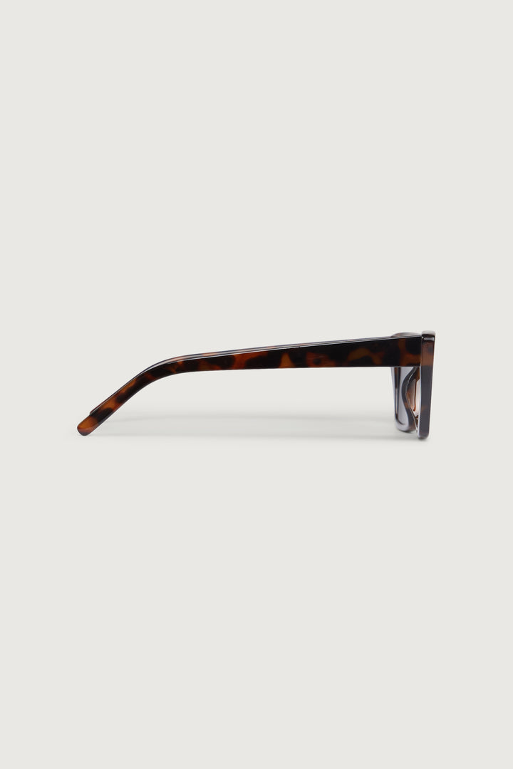 POINTED EDGE SUNGLASSES in Tortoise Shell Black — alternate angle