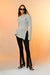 Mesh knit sweater in cloud blue — main image