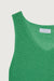 Loose knit cropped tank in lucky green — main image