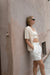 Knit bralette in cream — main image
