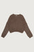 Waffle knit sweater in brown — main image