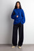 Oversized crewneck sweater in surf blue — main image