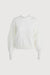 Relaxed fit crewneck sweater in cream — main image