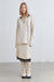 Lace-up distressed sweater in oatmeal — main image