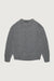 Cable knit crewneck sweater in asphalt — main image