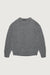 Cable knit crewneck sweater in asphalt — main image