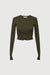 Super cropped sweater in kalamata — main image