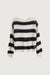 Light sweater with stripes in cream stripe — main image