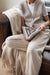 Oversized button front sweater vest in feather grey — main image
