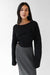 Mohair wool-blend bolero in black — main image