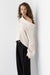 Oversized slouchy off the shoulder sweater in oatmeal — main image